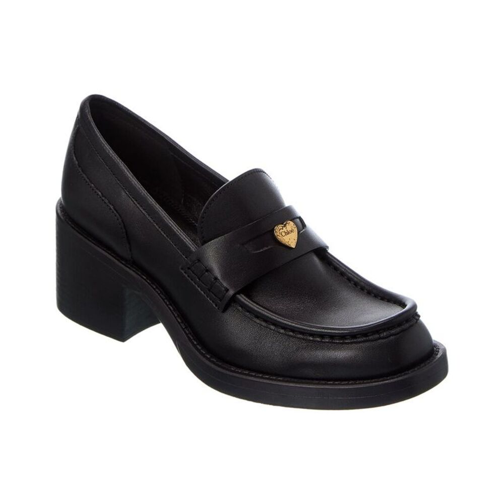 Chloé Dakota Leather Loafer, Black